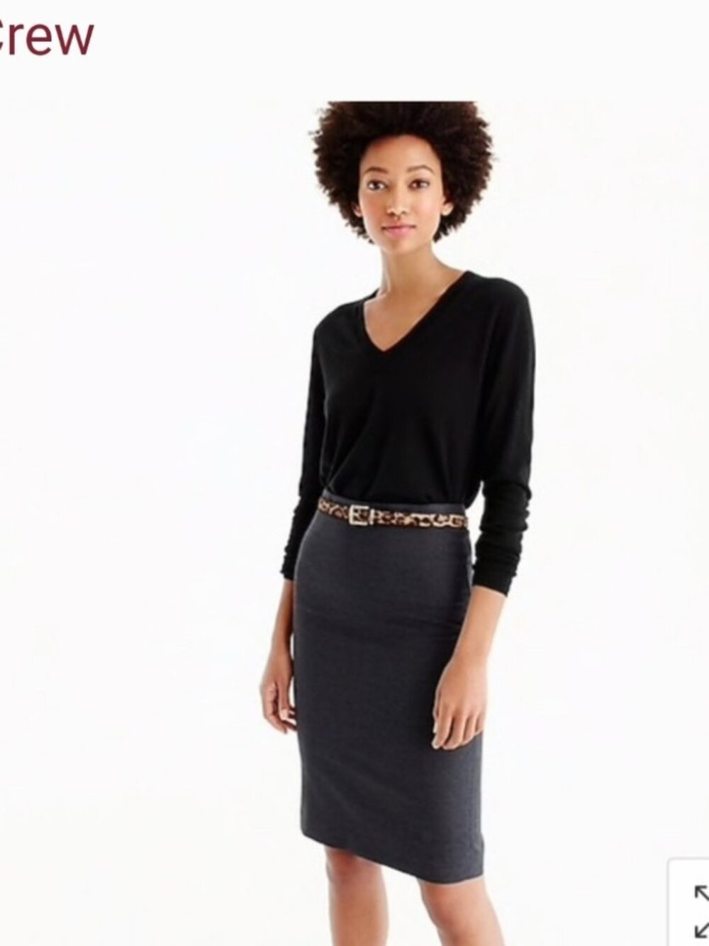 NWT J.Crew Super 120’s Italian Wool Lined W’s Pencil Skirt. Charcoal Gray. Sz 0